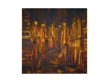 Original Abstract Cities Paintings by Natascha Riechert