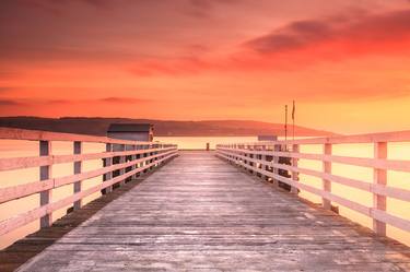 Dawn at Blairmore Pier, Scottish Highlands thumb