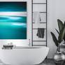 The aluminium panels are perfect for bathrooms or beach homes where moisture will destroy wood frames