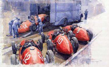 Team Ferrari 500 F2 1952 French GP thumb