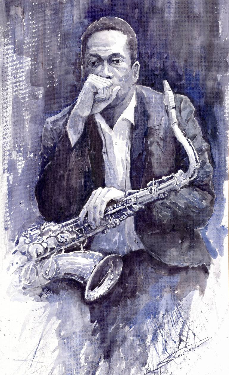 Jazz Saxophonist John Coltrane - Print
