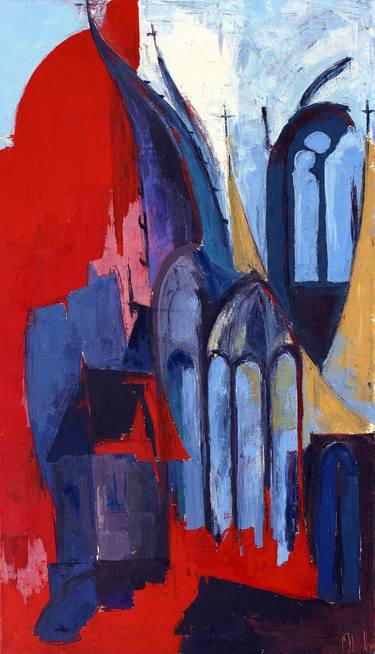 Print of Expressionism Architecture Paintings by Slav Nedev