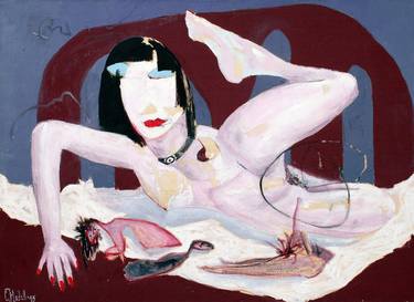Print of Surrealism Erotic Paintings by Slav Nedev