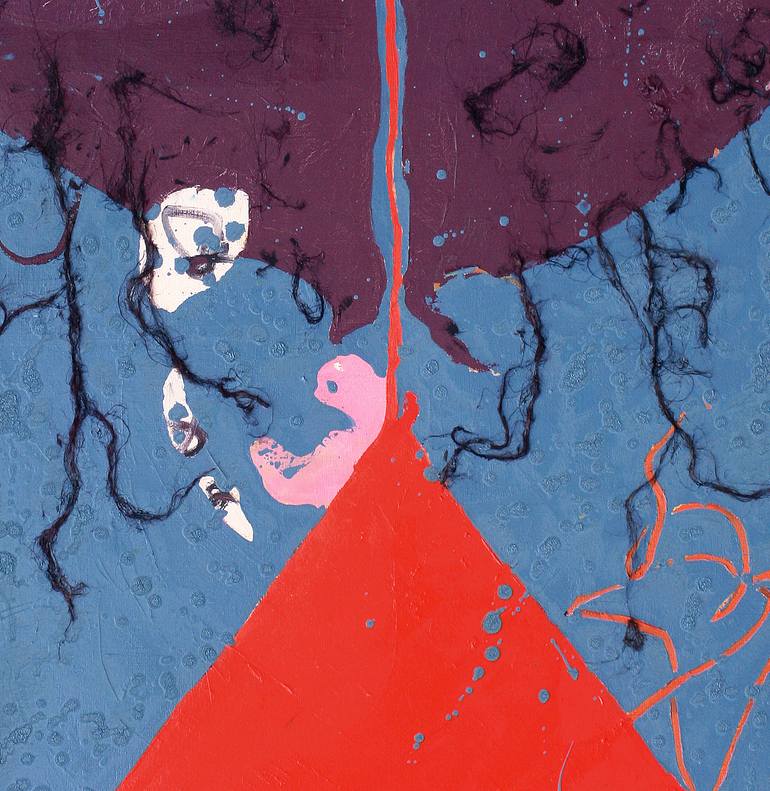 Original Abstract Expressionism Abstract Painting by Slav Nedev