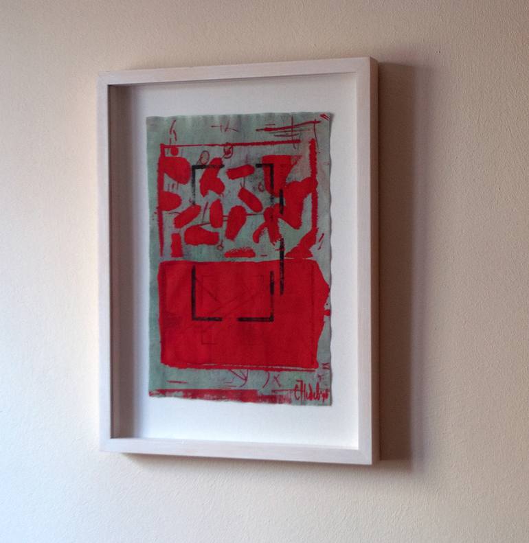 Original Conceptual Abstract Painting by Slav Nedev
