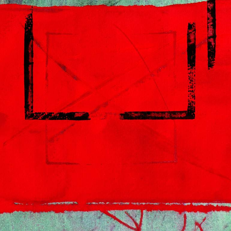 Original Conceptual Abstract Painting by Slav Nedev