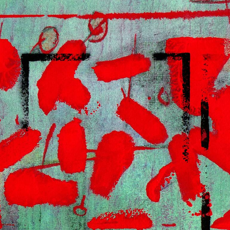 Original Conceptual Abstract Painting by Slav Nedev