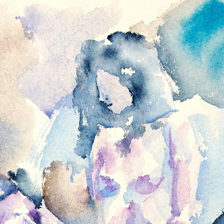 Original Expressionism Erotic Painting by Slav Nedev