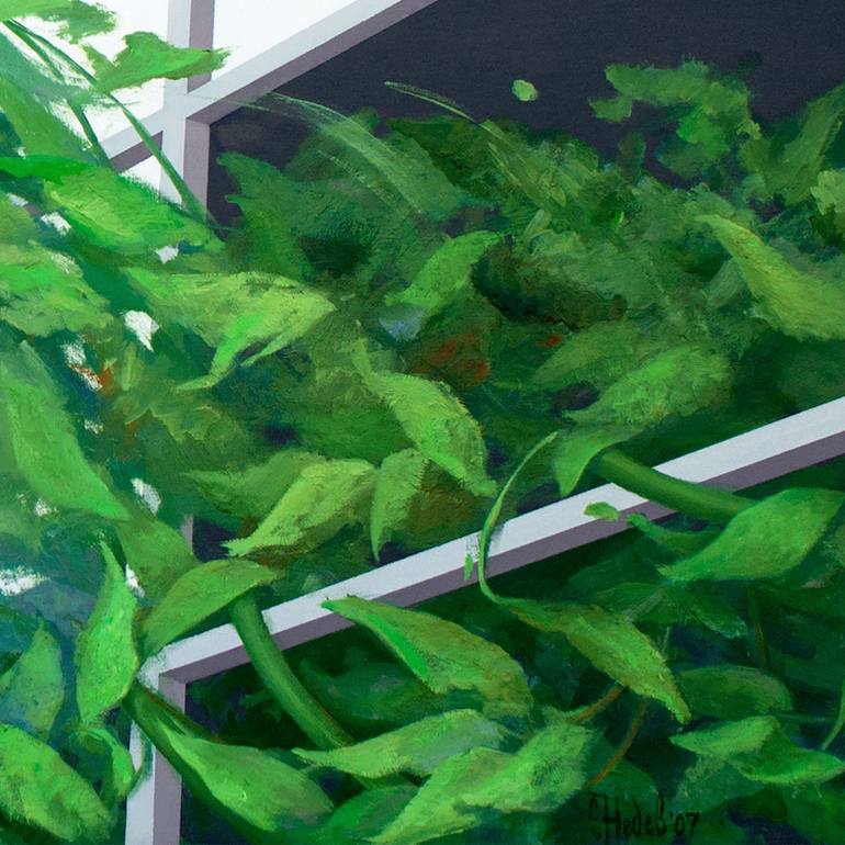 Original Surrealism Architecture Painting by Slav Nedev