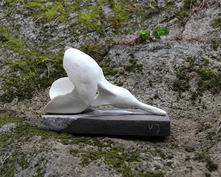 Original Art Deco Floral Sculpture by Vilija Lioranciene