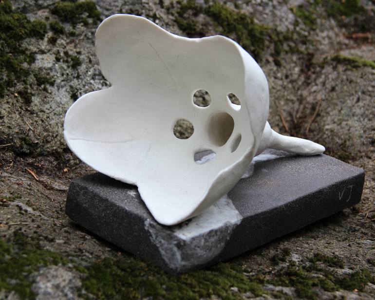 Original Art Deco Floral Sculpture by Vilija Lioranciene