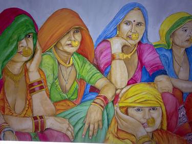 Original Expressionism Culture Paintings by Hemant Soni