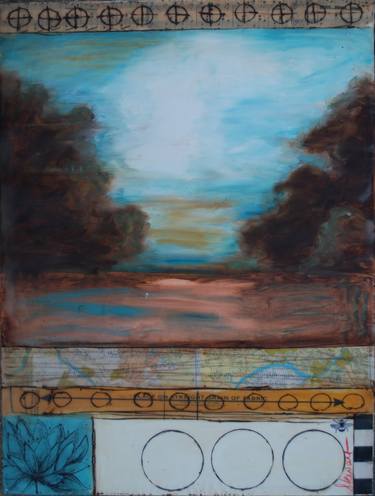 Original Abstract Landscape Paintings by Sandi Stewart