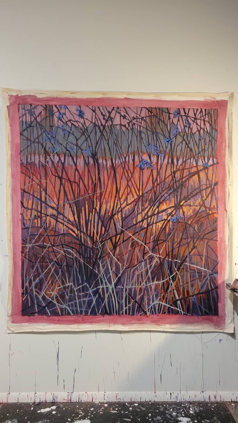 Original Abstract Expressionism Landscape Painting by Nina Weiss