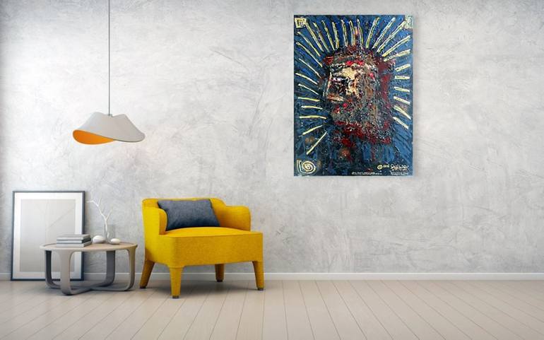 Original Expressionism Religious Painting by Dietmar Scherf
