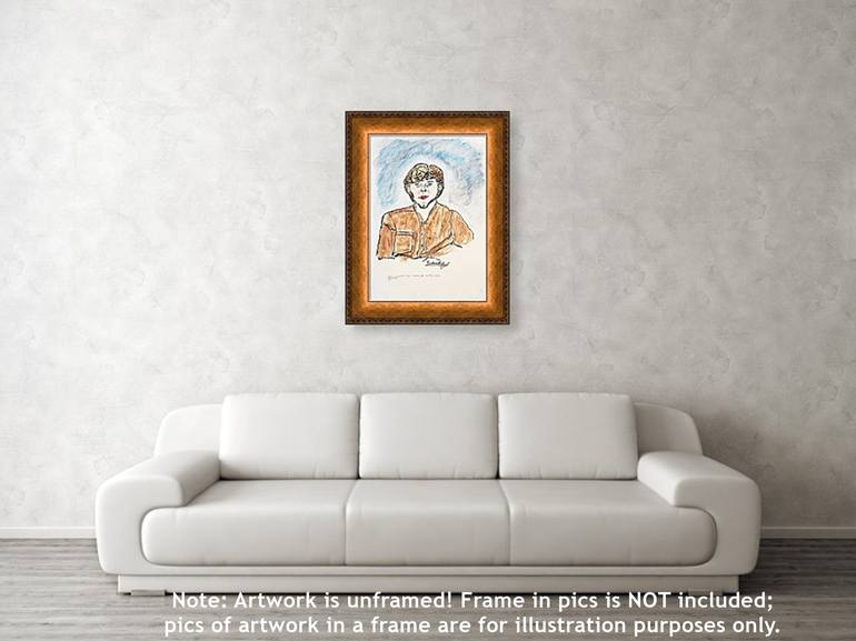 Original Portraiture Portrait Painting by Dietmar Scherf