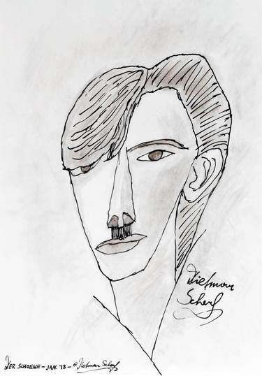 Original Portraiture Portrait Drawings by Dietmar Scherf