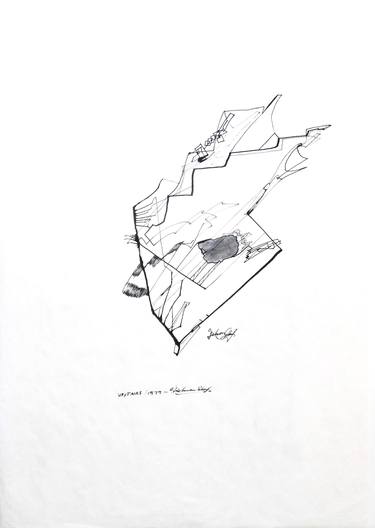 Original Abstract Drawings by Dietmar Scherf