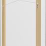 Back of Artwork with float mount (wooden frame) and with hardware ready to hang artwork