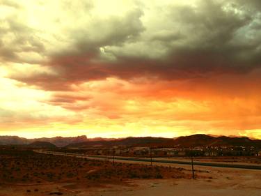 Storm Clouds at Sunset (2014) (Original) thumb