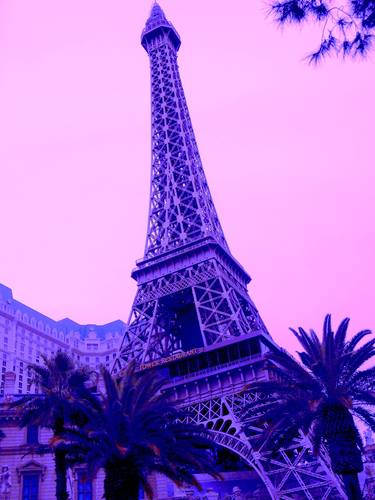 Purple Eiffel Tower (2014) (Original) thumb