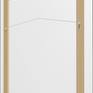 Back of Artwork with float mount (wooden frame) and with hardware ready to hang artwork