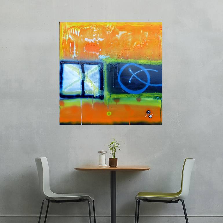 Original Pop Art Abstract Painting by Mark Fearn