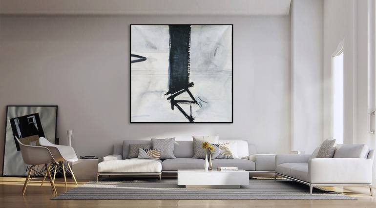 Original Abstract Architecture Painting by Mark Fearn