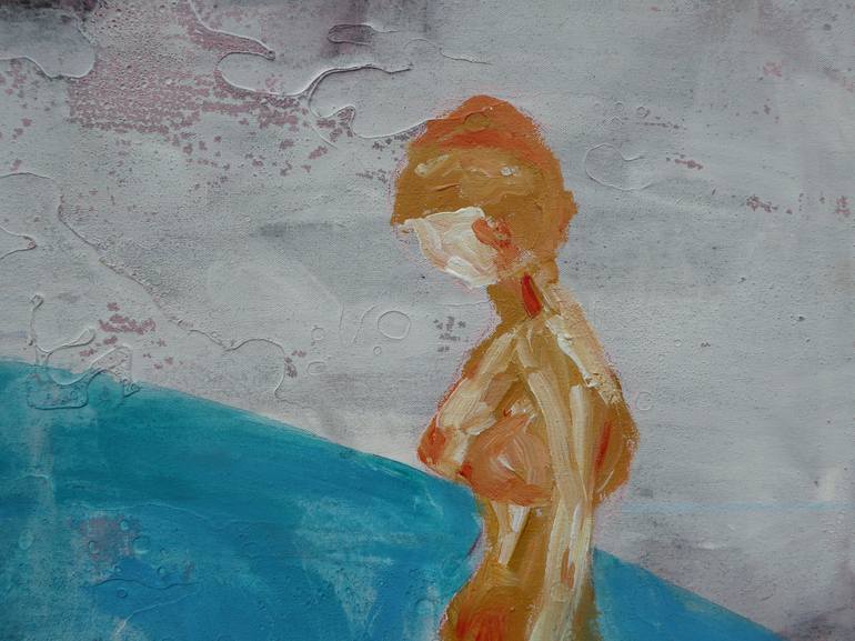 Original Abstract Nude Painting by Mark Fearn