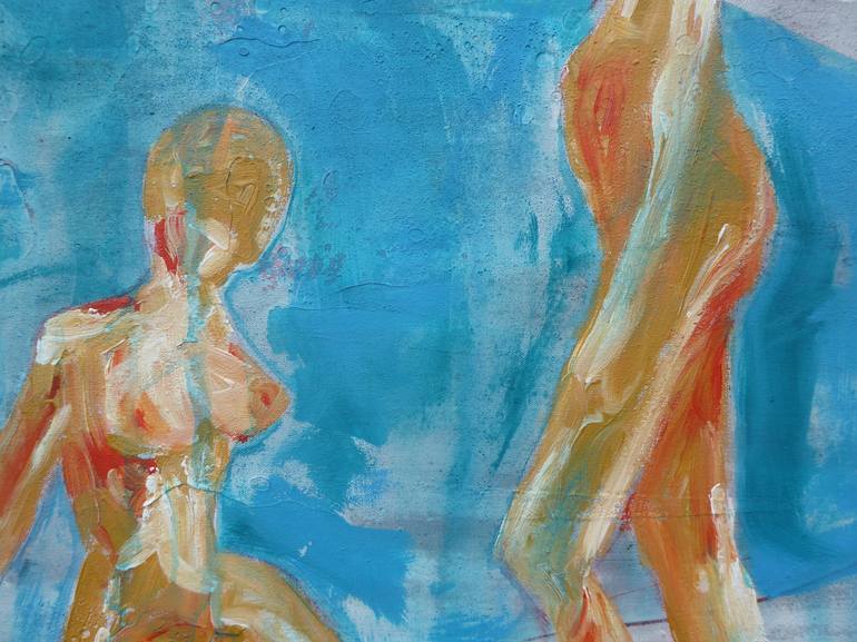 Original Abstract Nude Painting by Mark Fearn