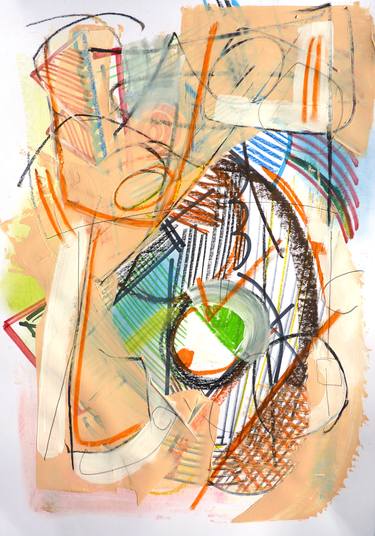 Original Abstract Expressionism Abstract Drawings by Mark Fearn