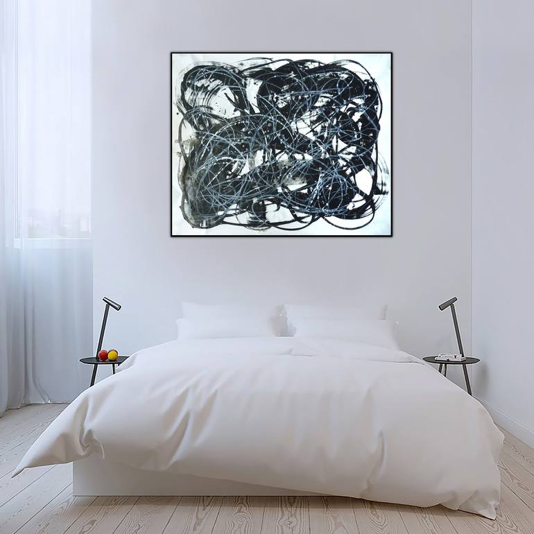 Original Abstract Expressionism Abstract Drawing by Mark Fearn