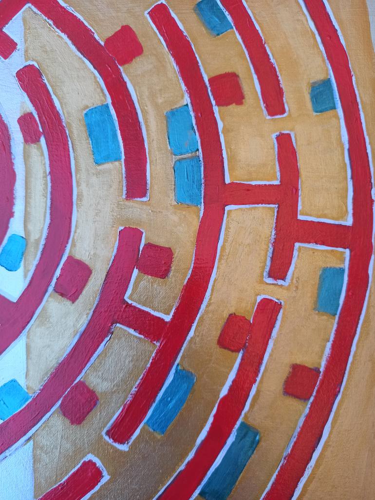 Original Impressionism Architecture Painting by Berit Bredahl  Nielsen