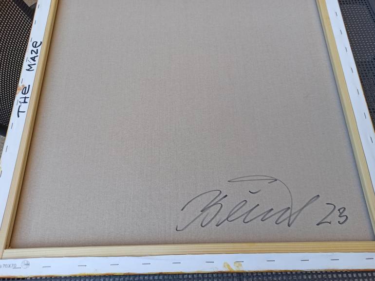 Original Impressionism Architecture Painting by Berit Bredahl  Nielsen