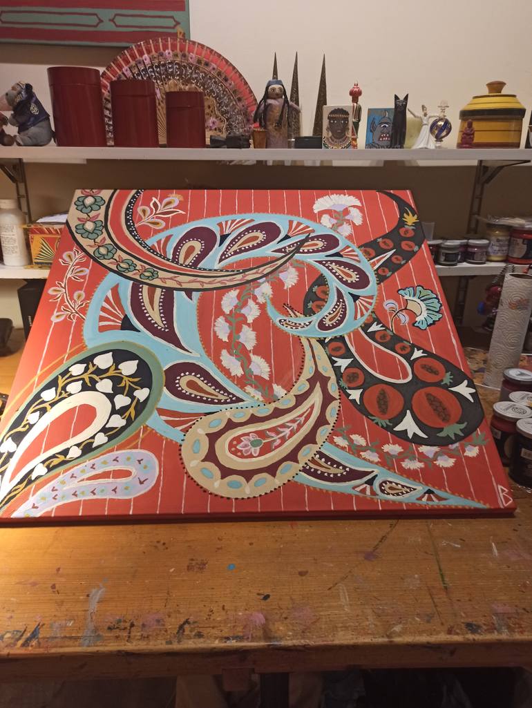 Original Impressionism Fashion Painting by Berit Bredahl  Nielsen