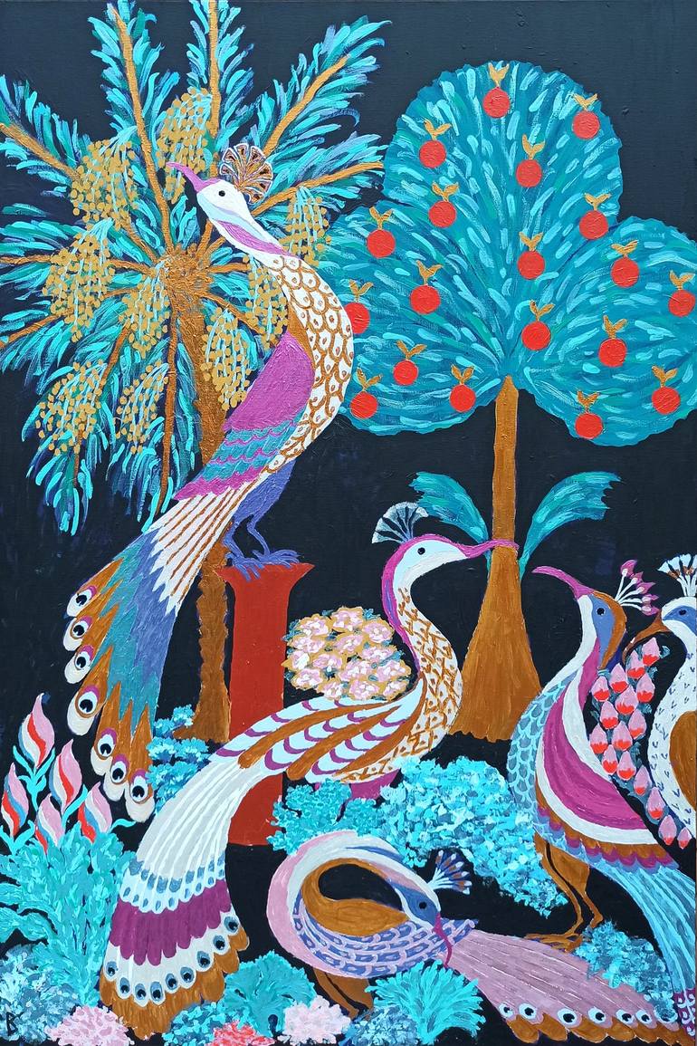 Print of Impressionism Animal Paintings by Berit Bredahl  Nielsen
