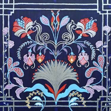 Original Figurative Floral Painting by Berit Bredahl  Nielsen