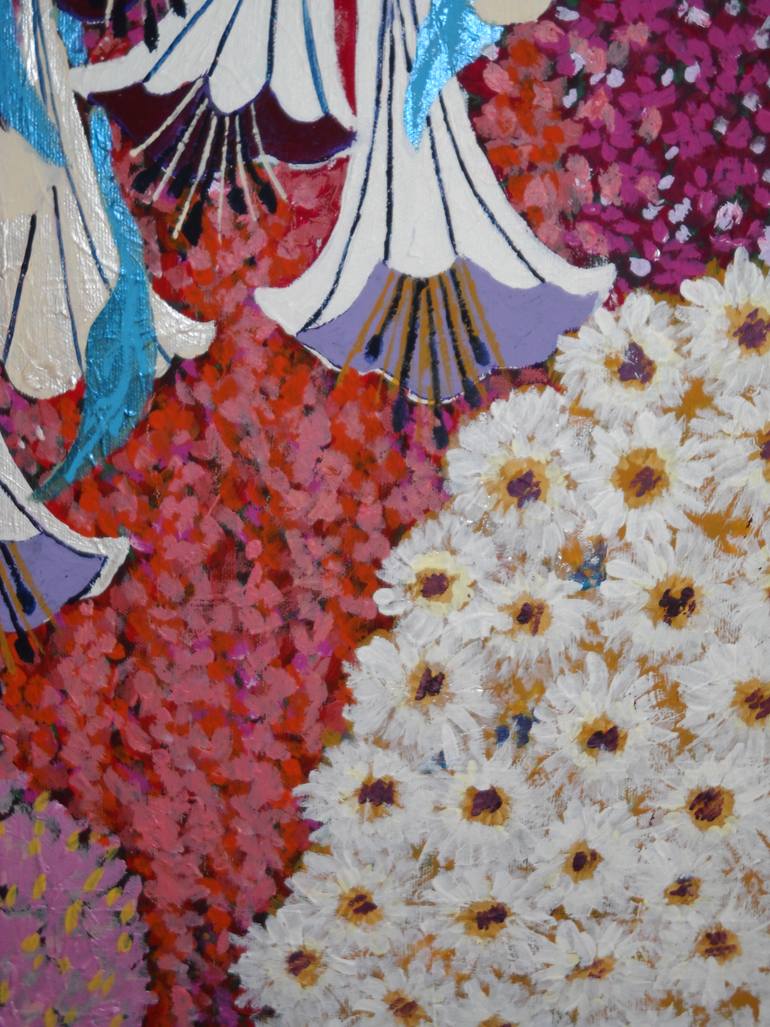 Original Impressionism Botanic Painting by Berit Bredahl  Nielsen