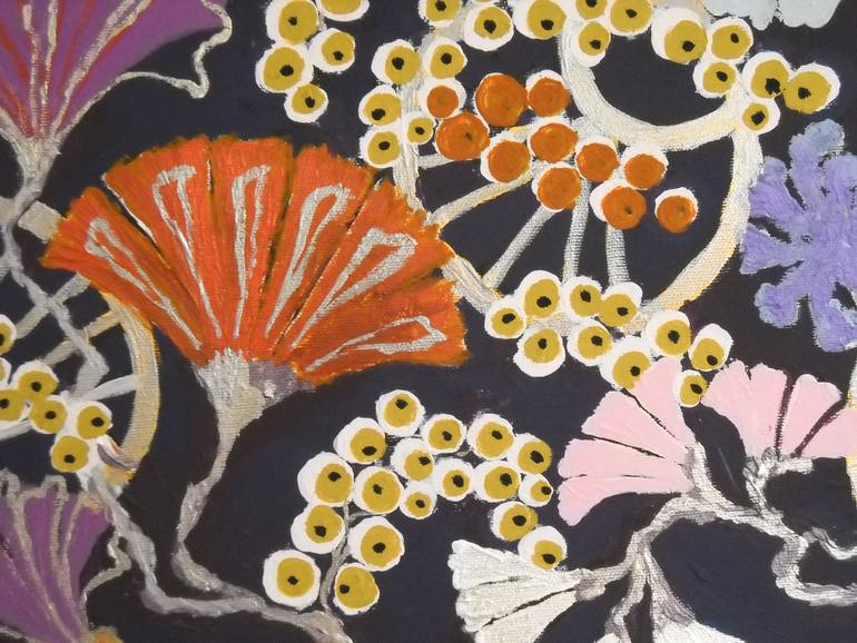 Original Impressionism Botanic Painting by Berit Bredahl  Nielsen