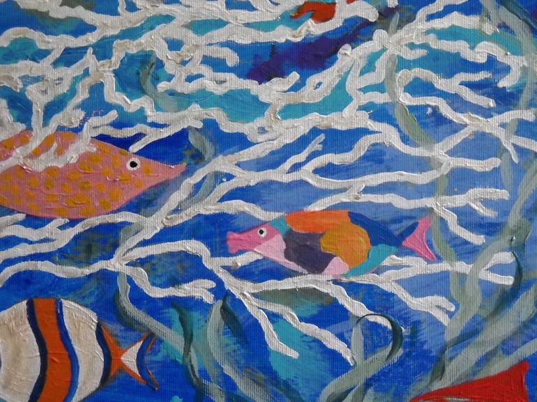 Original Impressionism Beach Painting by Berit Bredahl  Nielsen