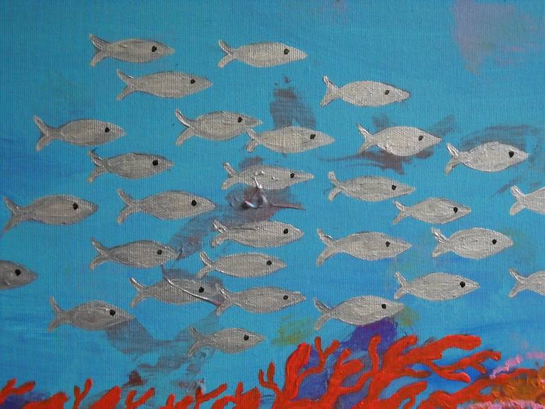 Original Impressionism Beach Painting by Berit Bredahl  Nielsen