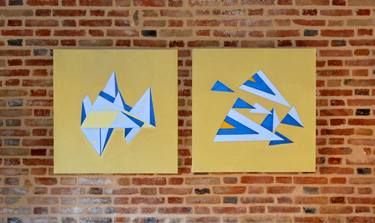 Original Geometric Paintings by Faba Fouret