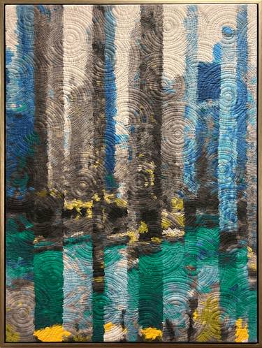 Print of Abstract Cities Mixed Media by Marilyn Henrion