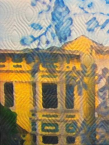 Print of Expressionism Architecture Mixed Media by Marilyn Henrion