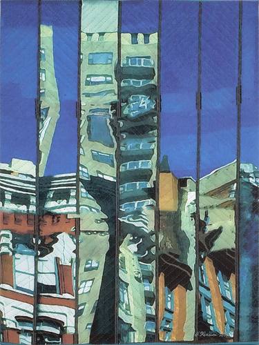 Print of Fine Art Architecture Paintings by Marilyn Henrion