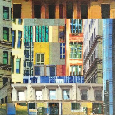 Print of Abstract Cities Collage by Marilyn Henrion