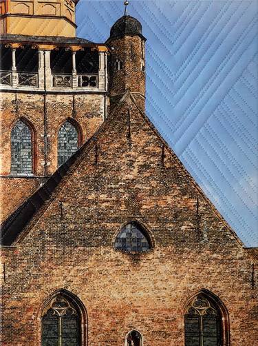 Print of Fine Art Architecture Mixed Media by Marilyn Henrion