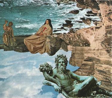 Original Surrealism Classical mythology Collage by Mark Boellaard