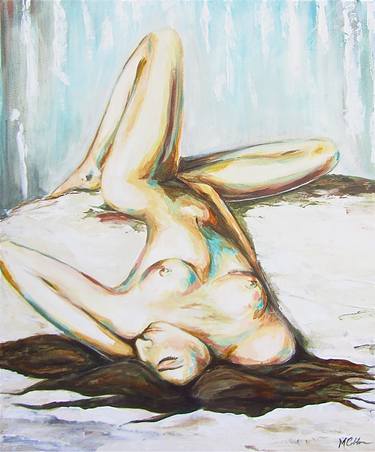 Original Realism Erotic Painting by Michelle Cobban