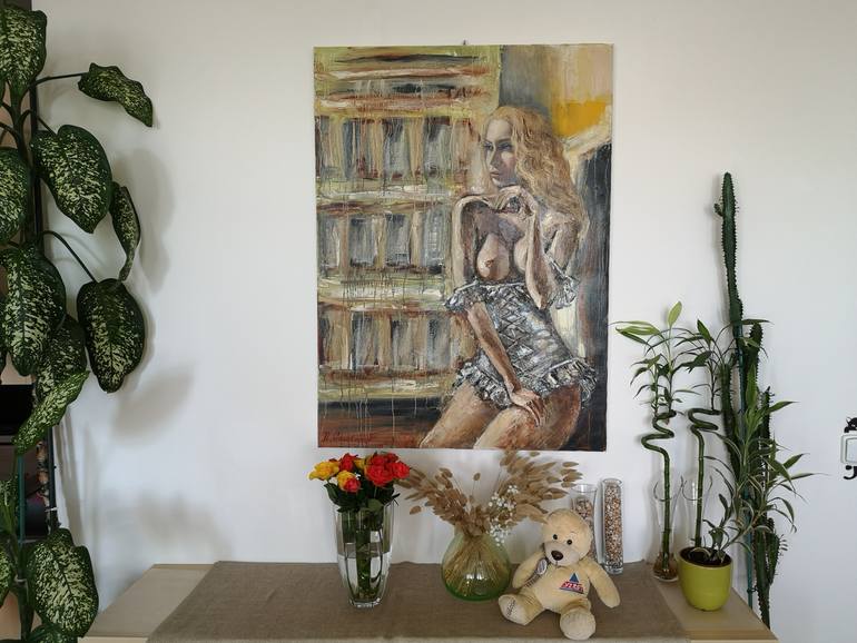 Original Impressionism Nude Painting by Nataliya A Goncharuk